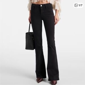 Frame Le High Flare Black Jeans Size 30
